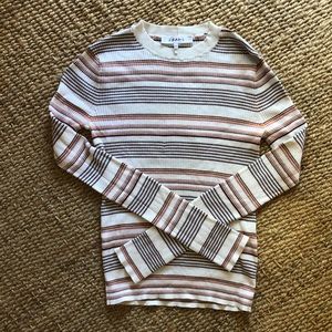 FRAME Long Sleeve Striped Sweater / Tee sz 2